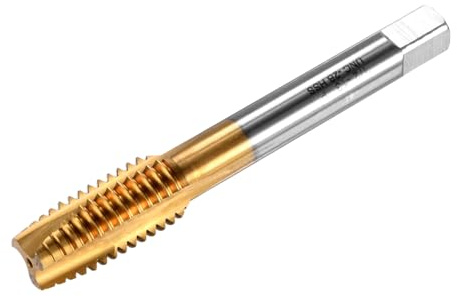 M METERXITY 1 lot de tarauds filetés UNC 1/2-13, revêtement en titane HSS de 85 mm de long, cannelure droite, filetage à droite, outil de taraudage pour perceuses/fraiseuses/machines-outils CNC