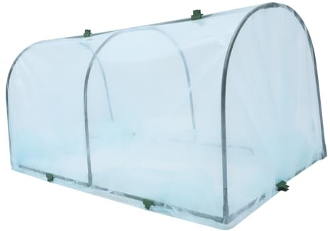 Parliky Housse de Protection Jardin Tunnel Film Structure Acier Plastifié pour et Isolation des Plantes Extérieure Vent et Conservation Chaleur