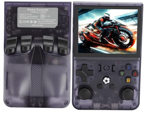 Console di gioco portatile 4000 mAh retrò per Linux System 3 Schermo IPS da 5 pollici Tasca portatile con doppio stick 3D Chipset RK3326 Supporta 60 Emulatori Casa Viaggio