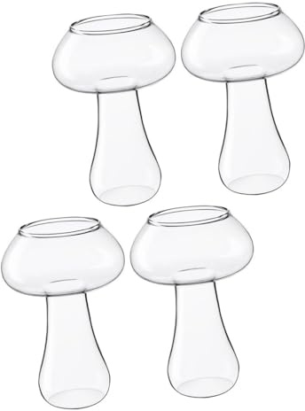 DECOMELODY 4 pezzi Bicchieri Trasparenti Portatili Strati per Whiskey e Bevande Design Unico e Compatto per Cocktail Succhi e Feste Riutilizzabile