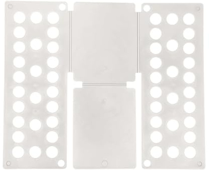 48 cm Wäschefaltbrett aus Kunststoff, ideal for einfachen und schnellen Falten von Hemden , praktisches Aufbewahrungswerkzeug for Zuhause Für Zuhause(White)