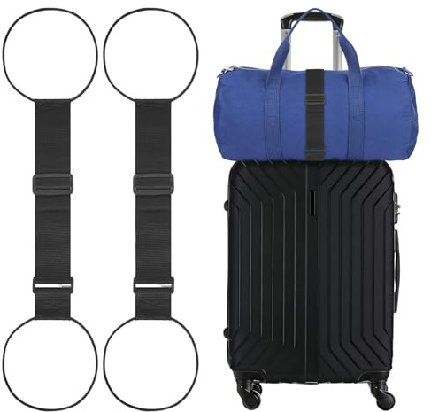 Elastic Fastening Belt for Luggage 2 pezzi Cinghia elastica per bagagli per valigie cintura di fissaggio per bagagli per il fissaggio sicuro di bagaglio a mano,borse per laptop e cosmetici
