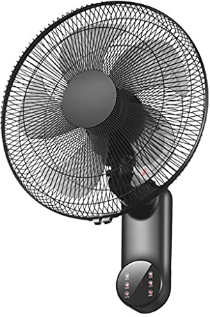 Ventilador de pared industrial con mando a distancia, 3 modos de volumen de aire, oscilación silenciosa, bocinas de alta potencia para talleres comerciales y fábricas