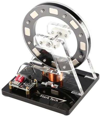 Guohetuk Motor Sin Escobillas de Rueda Pequeña, Modelo Decorativo de Alta Velocidad Accionado Por Bobina Simple
