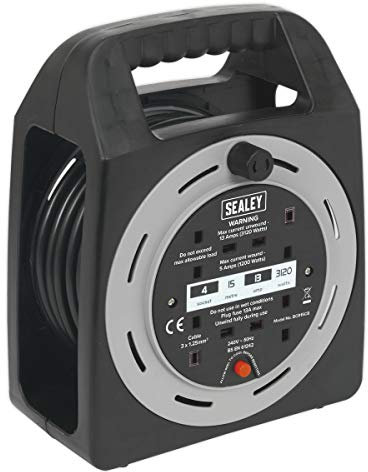 Sealey Bcr15Cb Cable Reel Box Type 15Mtr 4 X 230V 1.25Mm? Thermal Trip