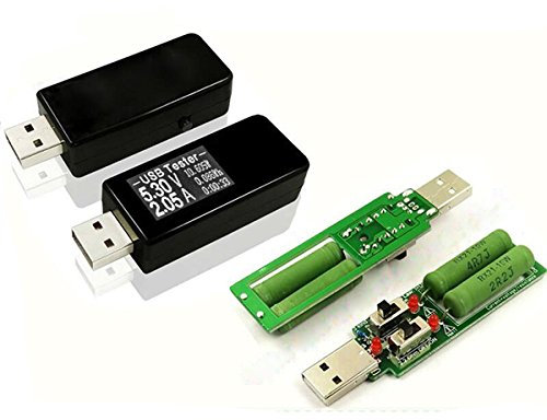 TuToy USB Tester Digital Dc Stromspannung Detektor Power Bank Ladegerät Anzeige + USB Load