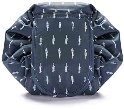 Bolsa de cosméticos, Bolsa de cosméticos Bolsa de Maquillaje rápida Bolsa de Aseo con cordón (Plumas Marinas)