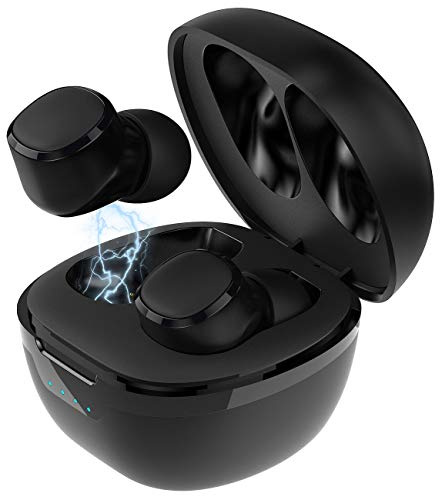 auvisio drahtlose Kopfhörer: In-Ear-Stereo-Headset mit Bluetooth 5, Ladebox, bis 22, Std. Spielzeit (Inohr Kopfhörer, in Ear kabellos, iPad)