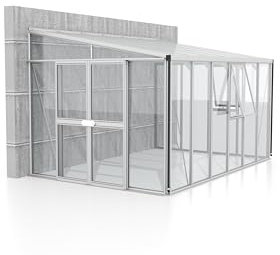 Vitavia Athena 10200 ESG/HKP Anlehngewächshaus Gewächshaus 2 Dachfenster Gemüse Garten