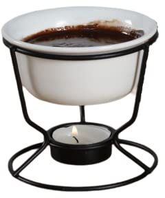 Chocolate Fondue Mug Set Mini Candle Fondue Pot Chocolate Cheese Ice Cream Fondue Melter Cup with Bracket