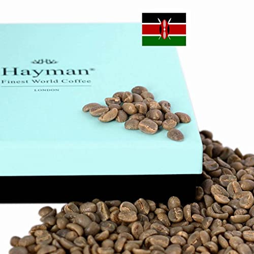 Hayman, 100% Kenya Kamwangi AA Kirinyaga, Green Coffee Beans, 340g | Unroasted Kenyan Beans To Roast With Coffee Roaster Machine