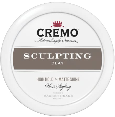 Cremo - Barber Grade Hair Styling Sculpting Clay For Men | High Hold & Matte Finish | 113g, White