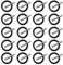 AYNKH 40 Piezas de Repuesto de Pasador y O-Ring, Anillo de Impacto de 4 mm y 3 Pasadores de Socket de 25mm para Llave de 1/2 para Andamios, Lavadora a Presión (20 Pares)