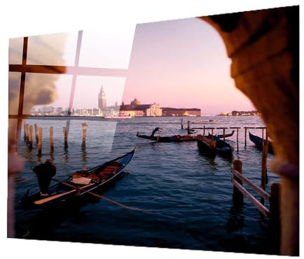 Stampa su PLEXIGLASS (vetro acrilico) - quadro Venezia - 100% Qualità ITALIA (30x42 cm)