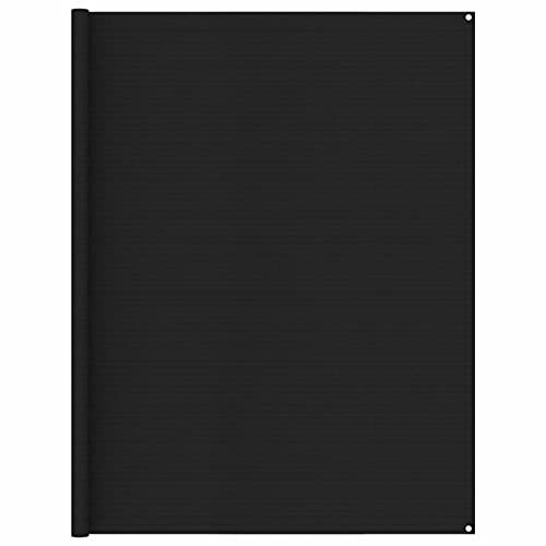 RONGQI Zeltteppich, Vorzeltteppich, Camping Plane, Teppich Für Camping Vorzelt, Bodenplane Zeltunterlage, Camping Teppich Outdoor, 250x300 cm Schwarz