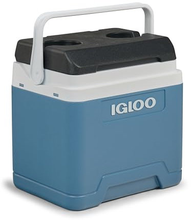 IGLOO IP24 Passive Cooler 24 L, blå kylare, kylbox för fritid, arbete och camping