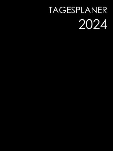 Tagesplaner 2024: 1 Tag1 Seite Groß A4 Buchkalender, 12 Monate von Januar bis Dezember, Zusätzlich zu Feiertagen, wichtigen Notizen / TO DO.