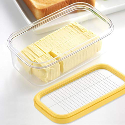 Beurrier Boîte à Beurre, Plat à Beurre, bac à légumes, boîte de Rangement rectangulaire scellée, Outils de Cuisson de Cuisine Polyvalents Boite à Beurre