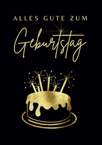 Alles Gute zum Geburtstag: Gästebuch mit Fragen für Gäste und Geburtstagskind