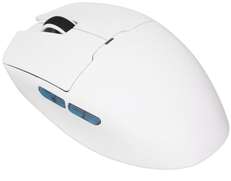Fockety Bluetooth-Maus, 2.4G 3 Modi 6 DPI-Einstellung Einstellbare Polling-Rate Kabellose Gaming-Maus 300mAh Lithium Wiederaufladbar 1,5m Kabel Kabelgebundene Optische Maus
