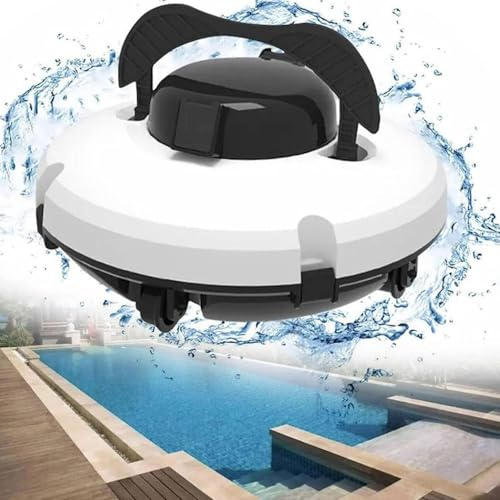 CYMYYDS Swimming Pool Cleaner Robot, Cordless Automatic Pool Cleaner, 120 Minutes Powerful Cleaning Floor Vacuum, for Above Ground Pool & Inground Swimming Pool