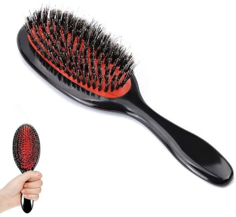 Paddle Hair Extension Brush, Scalp Massage Hairbrush with Oval Design, Anti-Static Detangling Comb for Family, Salon, and Home Use