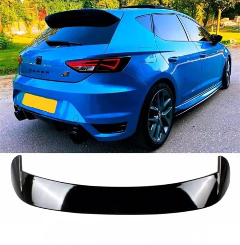Auto Perfectionists UK Rear Roof Spoiler Wing Compatible With SEAT Leon MK3 5F Cupra 5dr 2012-2020 ABS Gloss Black