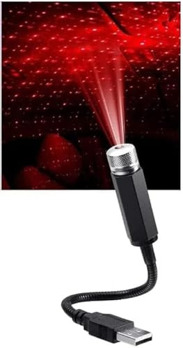 1Pc Red Light Mini Led Projection Lamp Night, USB Car Roof Star Projector Night Light, Led Projection,Mini Lamp Star Night