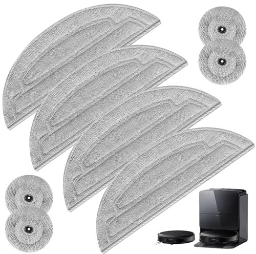8 Stück Wischtücher für Roborock S8 MaxV Ultra Saugroboter, Mikrofaser VibraRise 3.0 Wischtuch Zubehör, Wiederverwendbar Mop