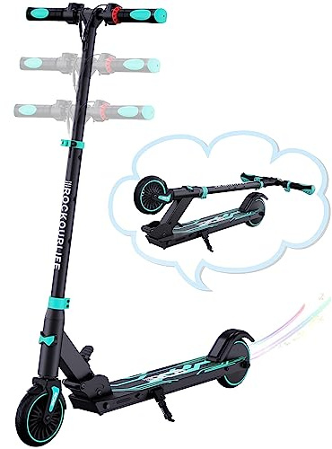 RCB R15 Elektroroller Kinder ab 8-12-16 Jahre, Faltbarer E Scooter, Max 20km/h, Reichweite 16KM, Nur 7.55kg, 3 Höhenstufen einstellbar,250W Motor, 5.5 Kinder E-Roller