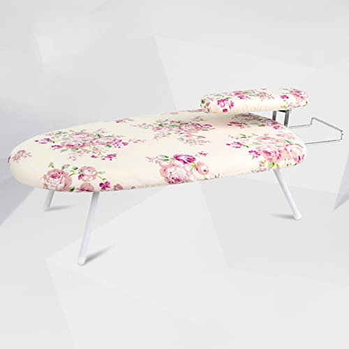 Tabla de Planchar de encimera para Planchar Ropa Tabla de Planchar de sobremesa con Funda Fija Patas Plegables de sobremesa Tabla de Planchar Plegable 2