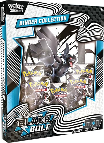 Pokémon TCG: Scarlet & Violet – Black Bolt Binder Collection (Zekrom Binder & 5 Booster Packs)