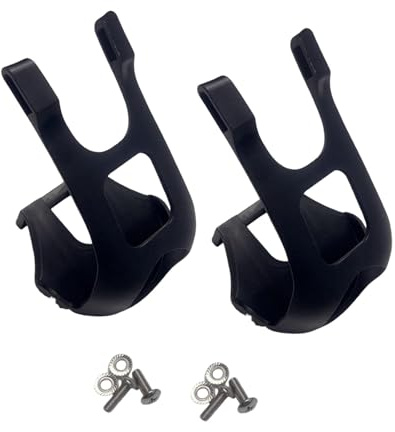 Perfeclan Adaptateurs de pédales pour vélo d'appartement, pièces de Rechange pour remplacer Les Demi-Cales-Pieds de vélo de Route et de Montagne pour, Noir