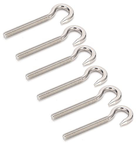 Marhynchus Vite per gli Occhi, della qualità, Design Ad Alte Prestazioni, Ampia Applicazione, Hardware Filettatura a Filo Bullone in Acciaio Inossidabile 304 10pcs M6x73mm per Oggetti Sospesi,