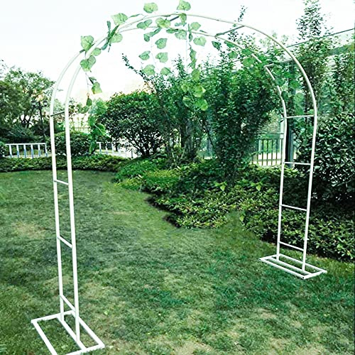 Arche de jardin pour mariage, treillage de plantes grimpantes en métal, pergola extérieure, colonne de support de rose, décoration de jardin noir/blanc/vert, arche en bois pour plantes