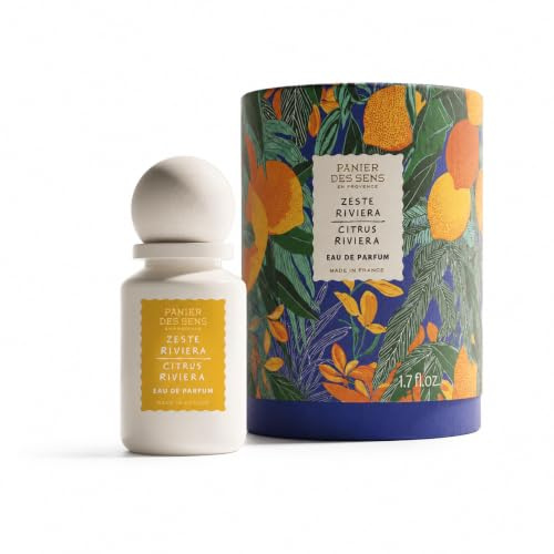 Panier des Sens - Eau De Parfum Damen Zeste Riviera 50ml | Frischer Zitrusduft kombiniert mit Aprikose und sanften Blüten - Parfüm Frauen - Ideales Geschenk Für Frauen - Perfume Women