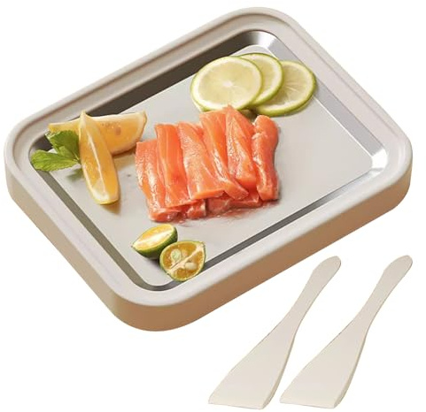 Gelato Roll Maker | Yogurt senza elettricità, vassoio per gelato a casa, per principianti, panettieri, organizzatori di feste, proprietari di bar, ristoranti, camion di cibo, appartamenti in strada