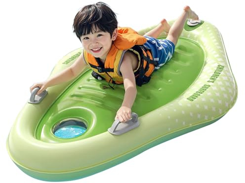 Aufblasbares Surfbrett – dicke, rutschfeste Schwimmliege, leichtes Design, robustes Schwimmmaterial, einfache Aufbewahrung zum Aufblasen | Strandwasserspielspielzeug für , b