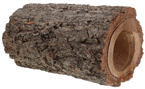 Gadpiparty Realistisches Reptilienversteck in Baumstammform mit Hohlraum Braun als Unterschlupf für Schlangen und Spinnen im Terrarien Landschaftsdekor