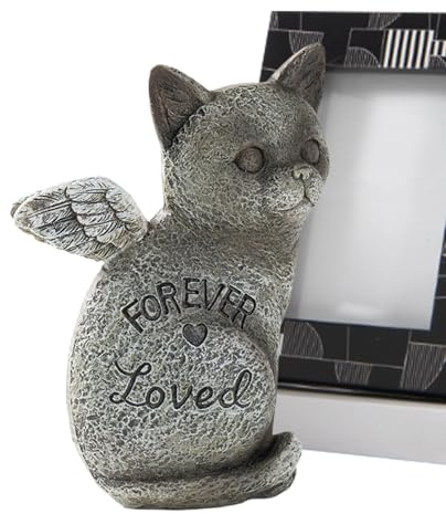 Generisk minnessten – väderbeständig gravsten, tribbe – med hållbar finish, minnesstaty med graverade detaljer, minnesprydnad, beklagdomssten för inomhusträdgårdsbalkongen