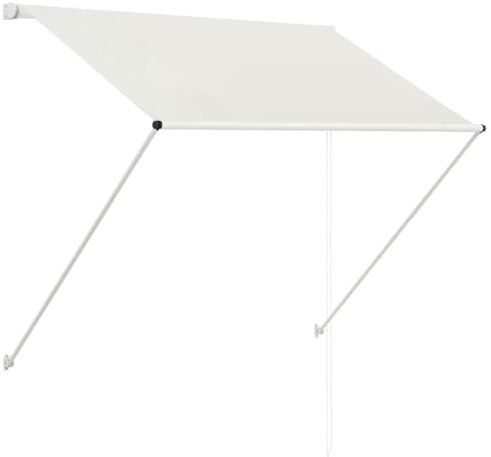 KGFHERENB Retractable Drop Arm Awning 150x150 cm Cream