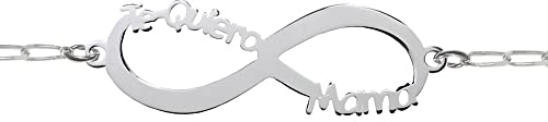 Pulsera para Mamá Infinito Te Quiero Mamá Plata de Ley - Pulsera Mamá Plata de Ley