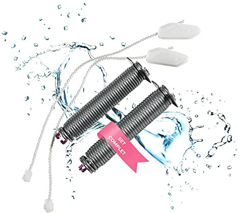 LICHTBLAU Ressorts Charnière Porte Lave-Vaisselle 00754873 Rose avec Câbles Compatible Bosch Siemens Neff Constructa Balay Kit Réparation Pièce Détachée 754873