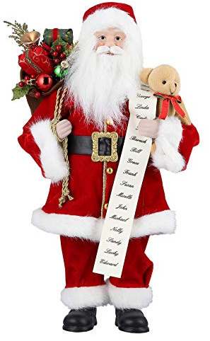 himaly Weihnachtsmann 43,5 cm (17 Zoll) Weihnachtspuppe Hoch, Handarbeit Weihnachtsmann, Stehend, Macht Familie und Freunde