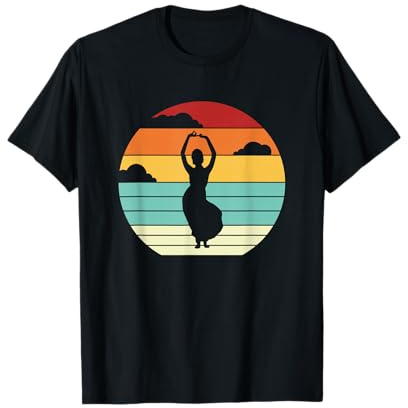Retro Belly Dancer Shimmy Orientalischer Tanz Bauchtänzer T-Shirt