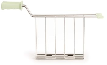 CREATE/SET DE 2 PINZAS DE REJILLA VERDE/Accesorio para hacer sandwiches en Toast, sin riesgo de quemaduras, fabricadas en Acéro Inoxidable