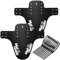 Ainiv 2 Piezas Guardabarros MTB, Compatible con Guardabarros Delantero y Trasero, Ajustable Guardabarros Bicicleta, Guardabarros de Marco Ancho Accesorios MTB, Bicicleta de Montaña Guardabarros