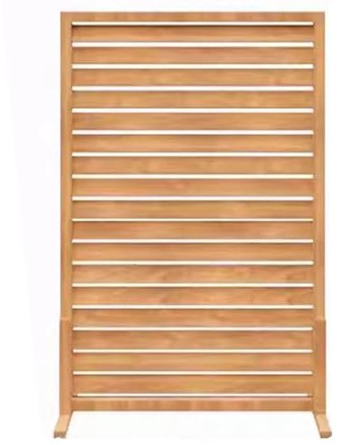 Panneau de clôture autoportant – Kit de stores décoratifs en bois antiseptique pour allées de jardin, arrière-cour