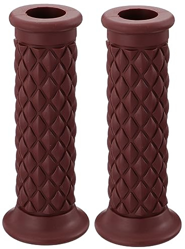 Mikinona 1 Paio Manopole Manubrio Moto in Gomma Antiscivolo e Confortevole, Impugnatura Pratica per Manubrio di Motocicletta, Design Semplice ed Elegante