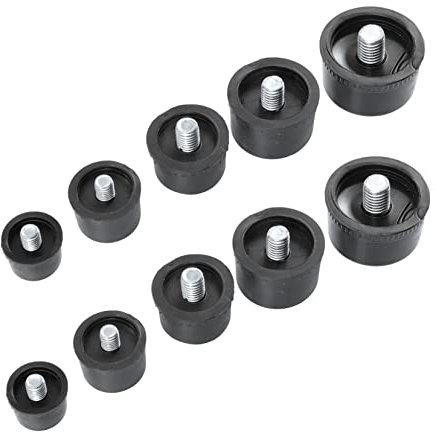 Holibanna 10pcs Rubber Hammer Head Tips Mallet Hammer Replacement Striking Tips for Delicate Work